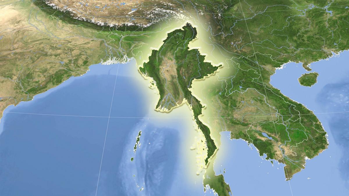 মিয়ানমারের উপগ্রহ ম্যাপ লাইভ