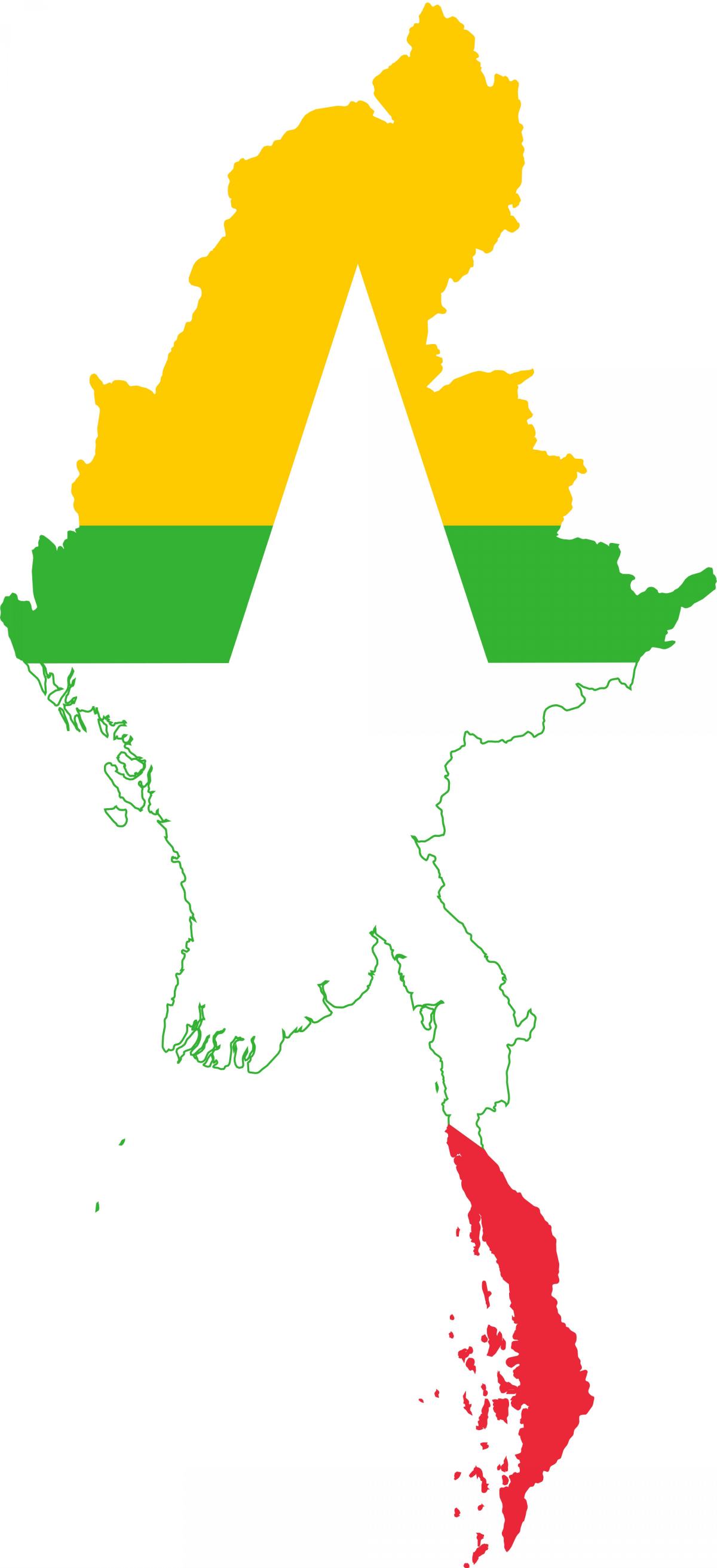 মানচিত্র মিয়ানমারের লোগো